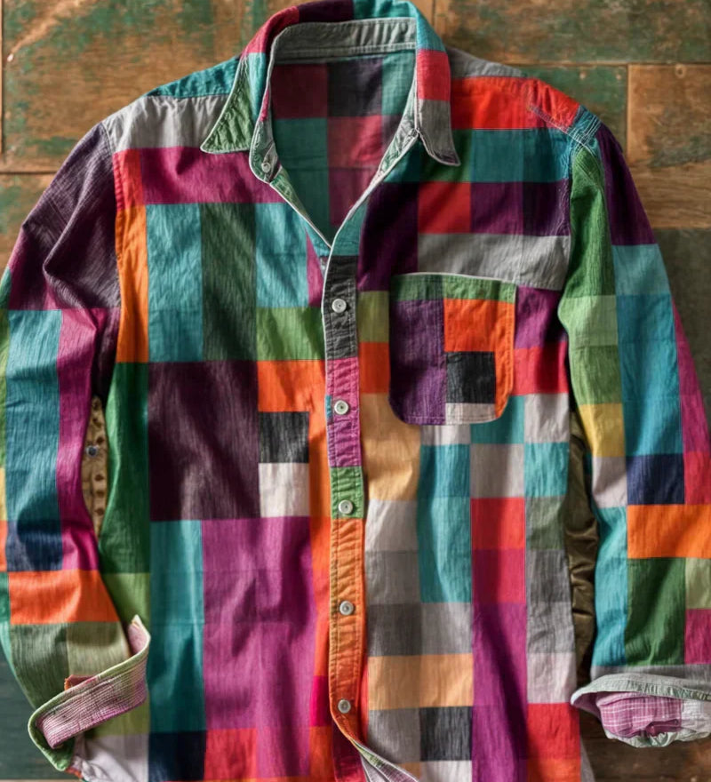 Moda Lusitana - Camisa Mosaico Confortável