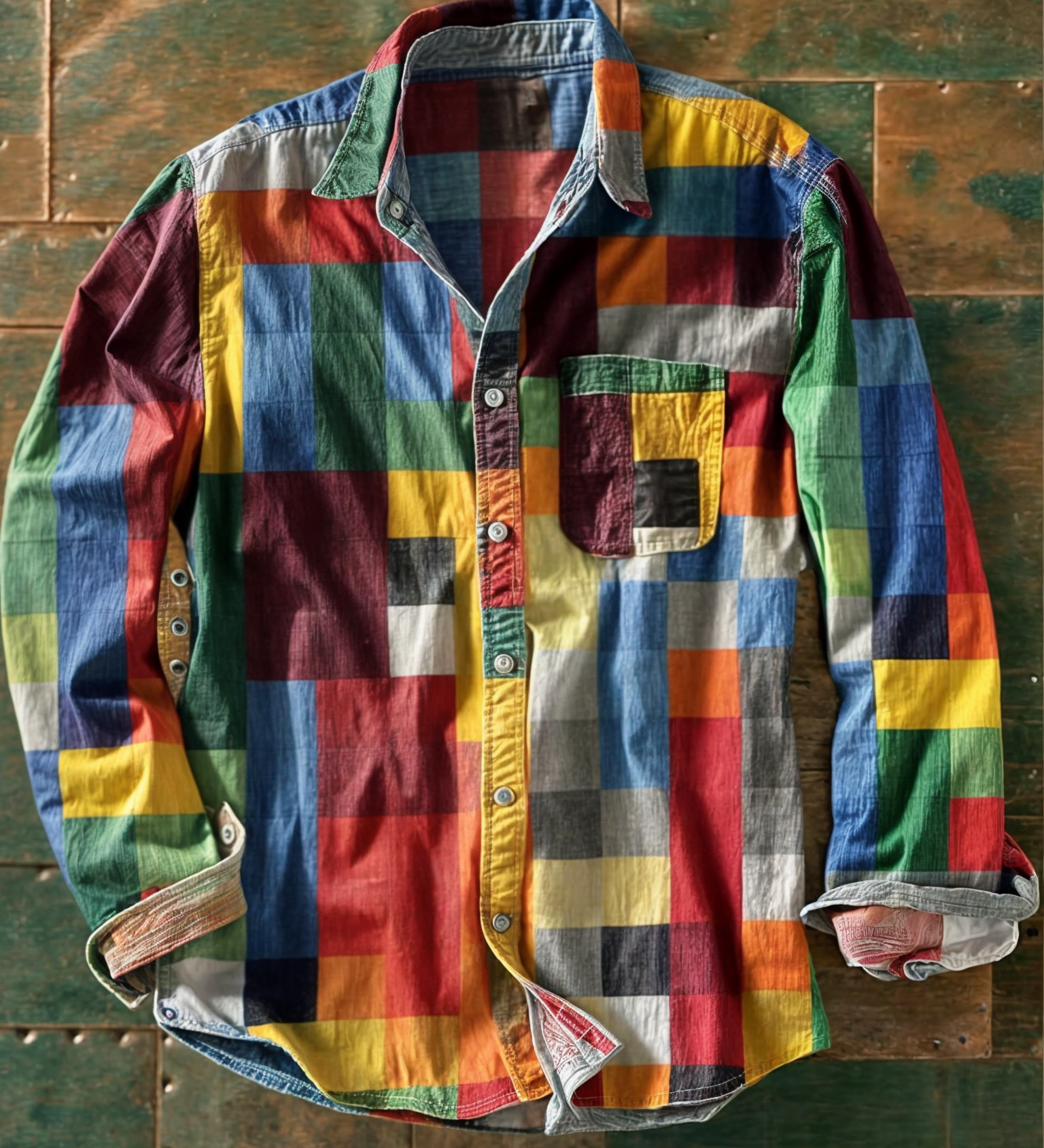 Moda Lusitana - Camisa Mosaico Confortável