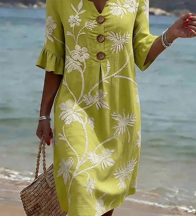 Moda Lusitana - Vestido com Estampa Floral