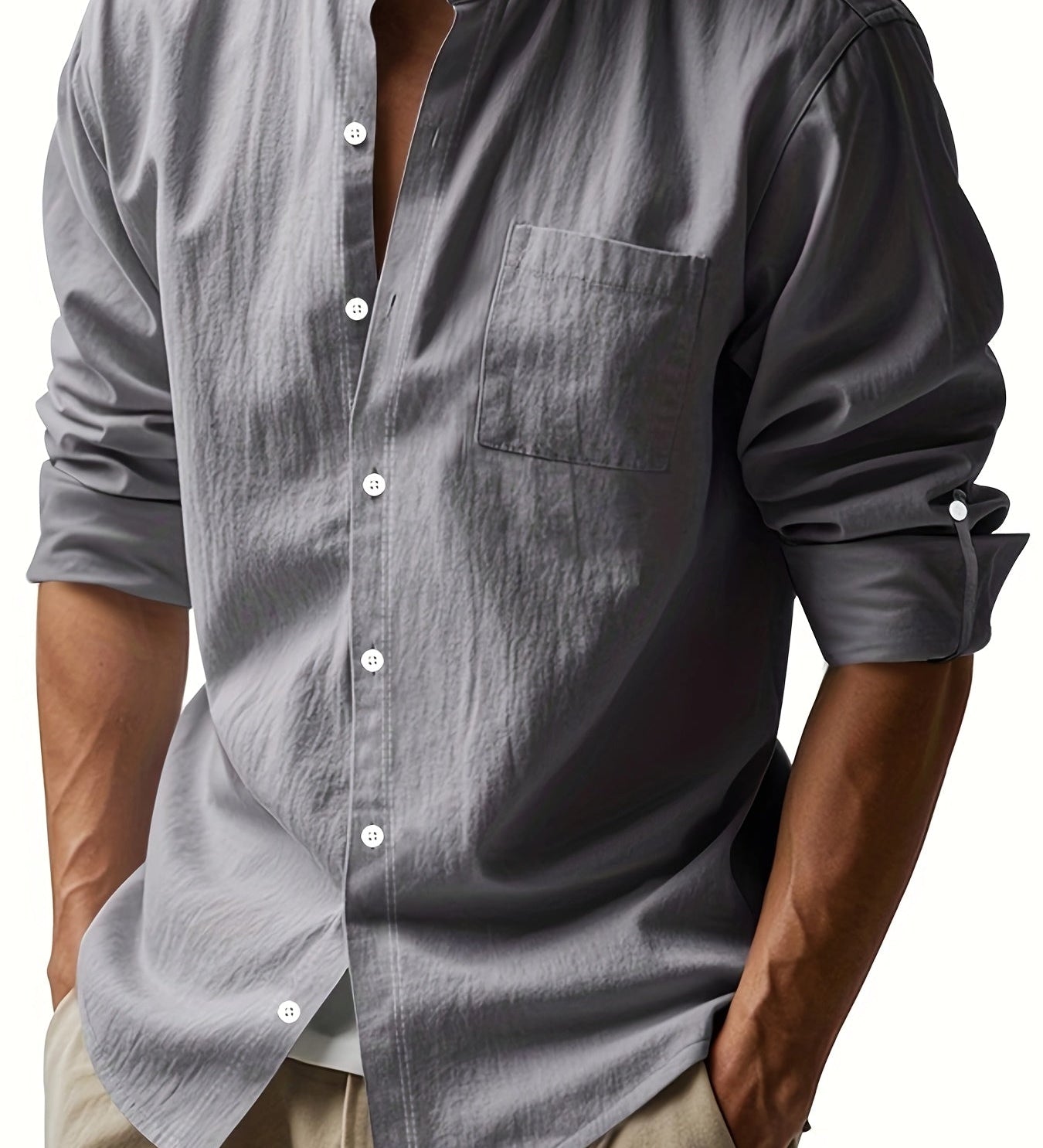 Camisa de linho elegante