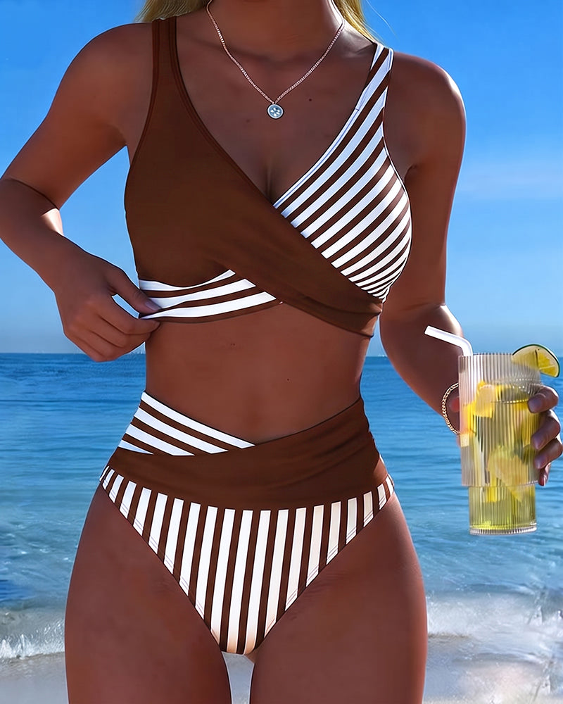 Moda Lusitana - Biquíni Elegância Listrado