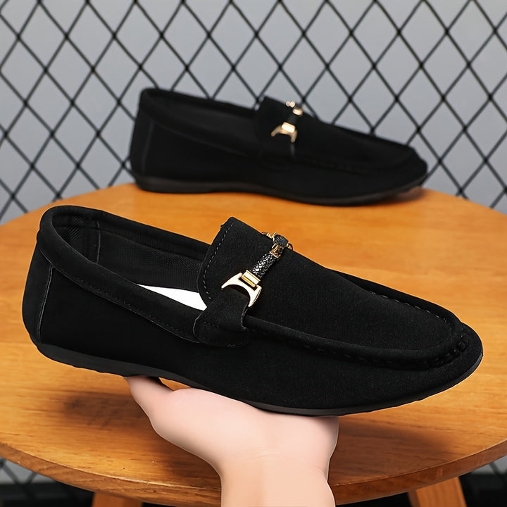 Mocassins de negócios em camurça