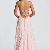 Francisa™ | Vestido longo com corpete de renda