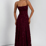 Francisa™ | Vestido longo com corpete de renda