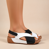 Diána – sandália ergonómica com salto em cunha