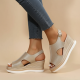 Margit – sandália de salto metálico relaxante