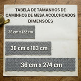 Caminho de Mesa Acolchoado Alegria dos Jingle