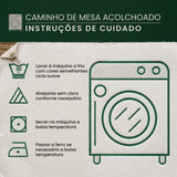 Caminho de Mesa Acolchoado Arte Equestre