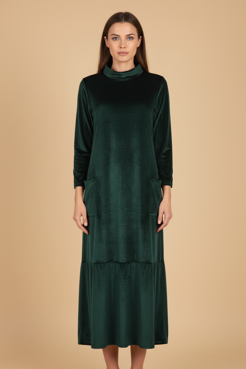 Moda Lusitana - Vestido Longo com Bolsos