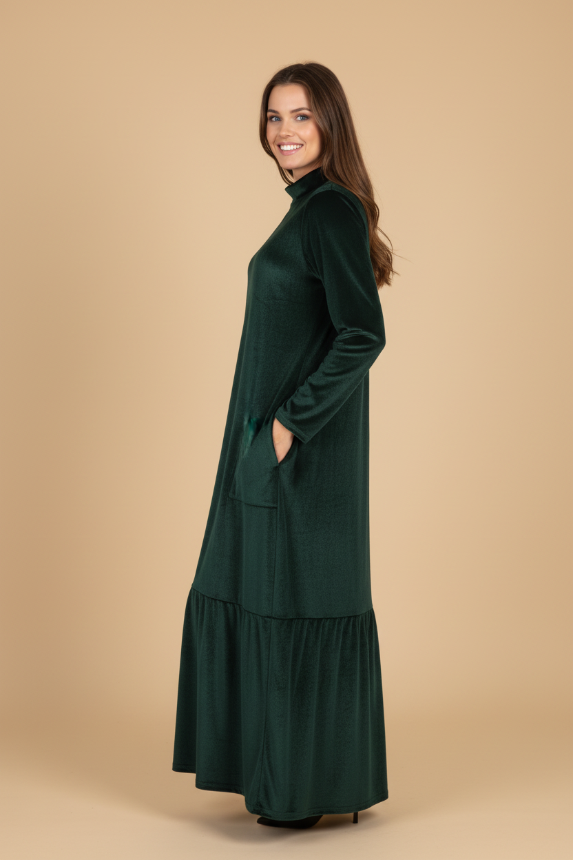 Moda Lusitana - Vestido Longo com Bolsos
