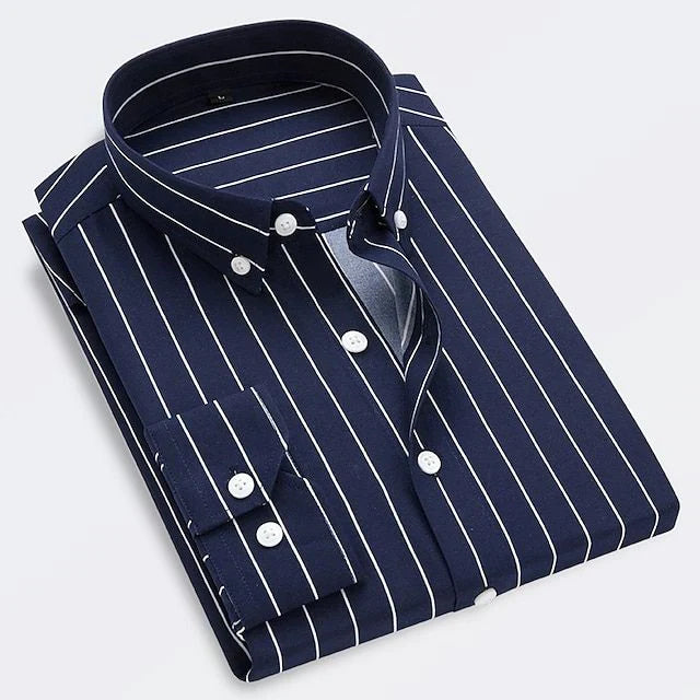 Moda Lusitana - Camisa Elegante com Riscas