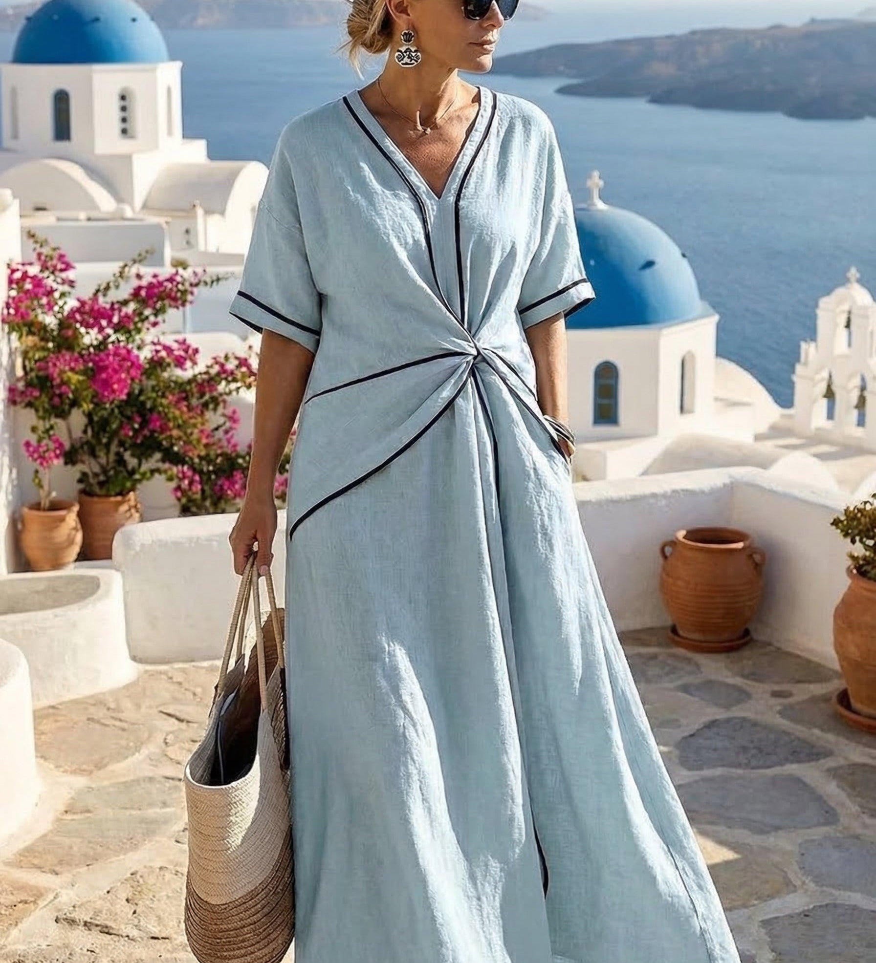 Moda Lusitana - Vestido Elegante e Flutuante
