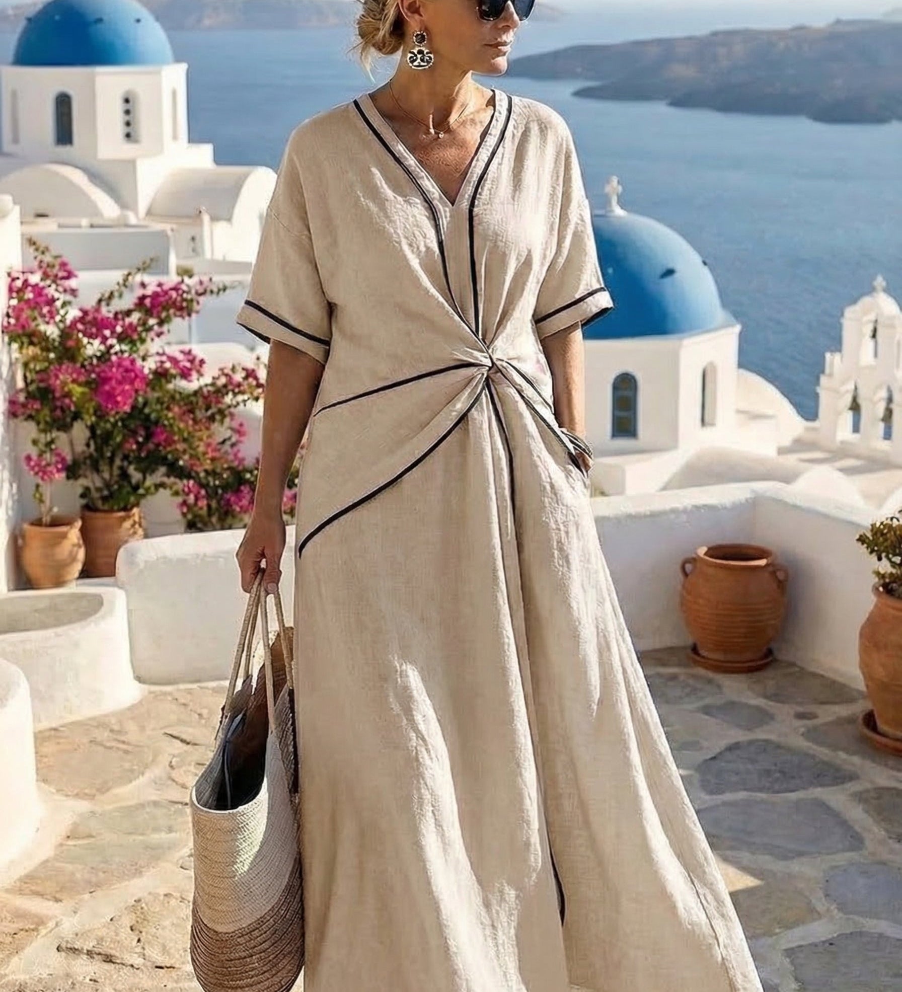 Moda Lusitana - Vestido Elegante e Flutuante
