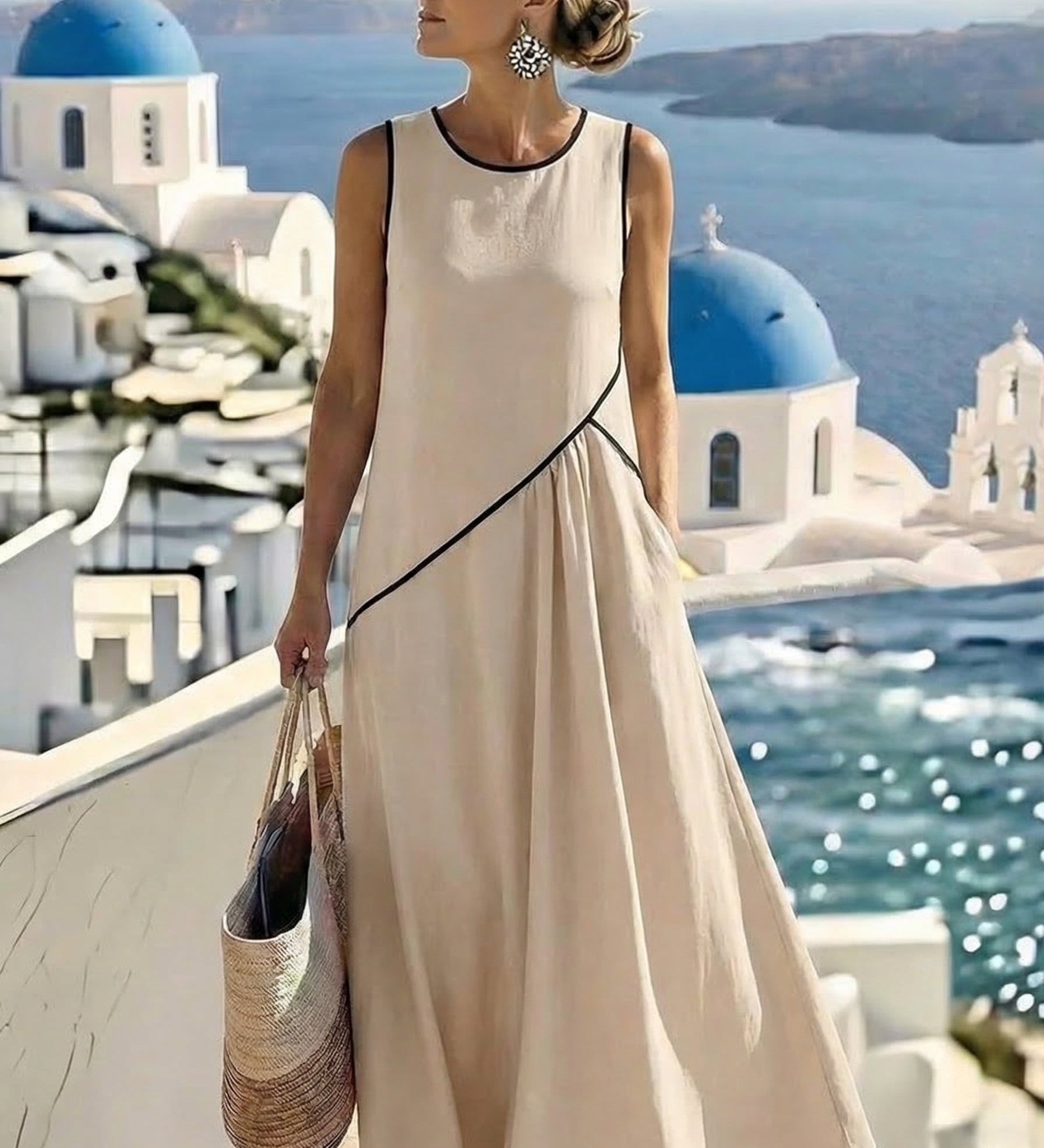 Moda Lusitana - Vestido de Verão Elegante