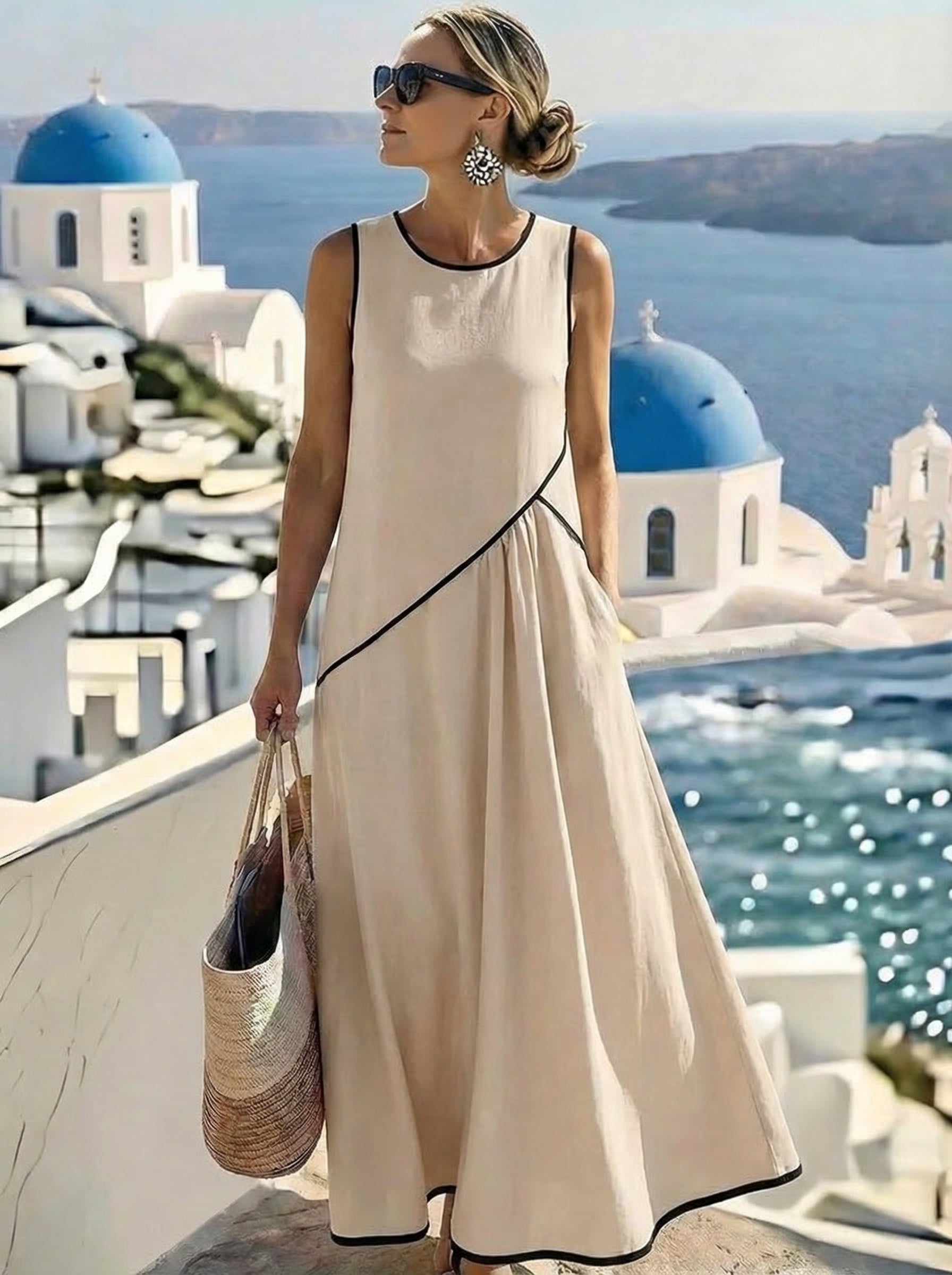 Moda Lusitana - Vestido de Verão Elegante