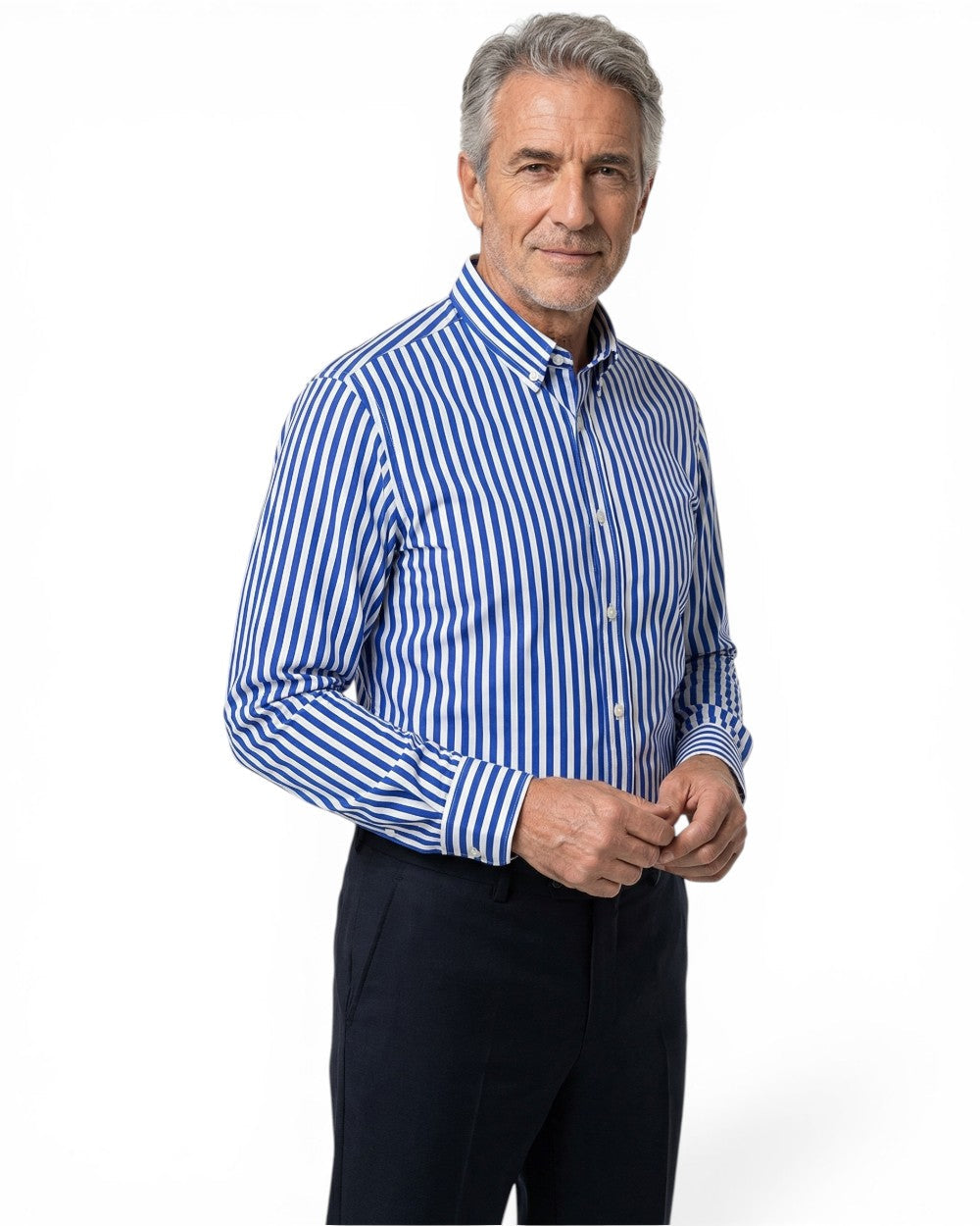 Moda Lusitana - Camisa Elegante com Riscas