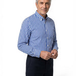 Moda Lusitana - Camisa Elegante com Riscas