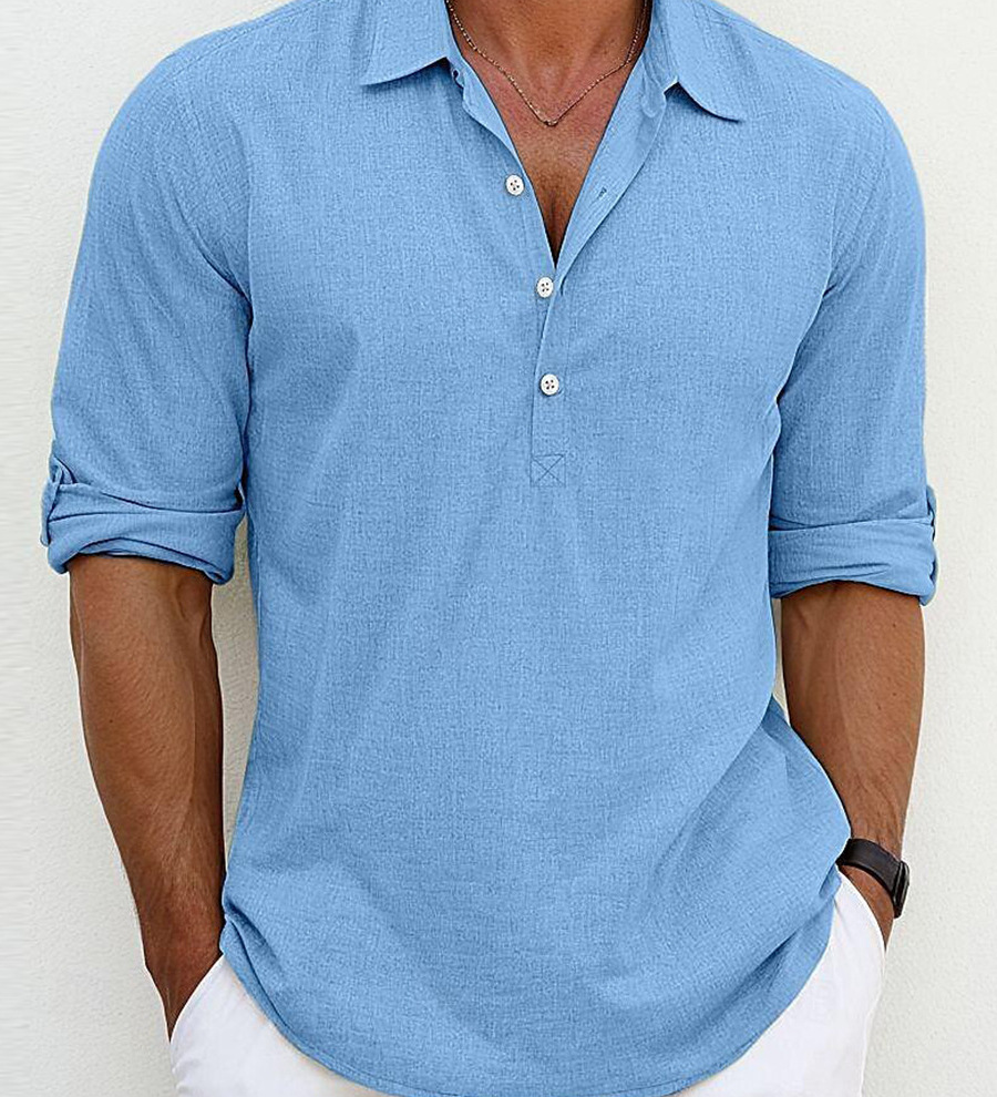 Camisa de linho premium