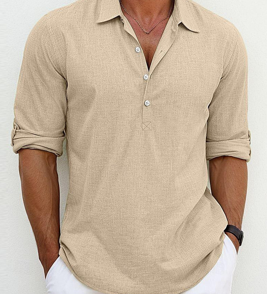 Camisa de linho premium