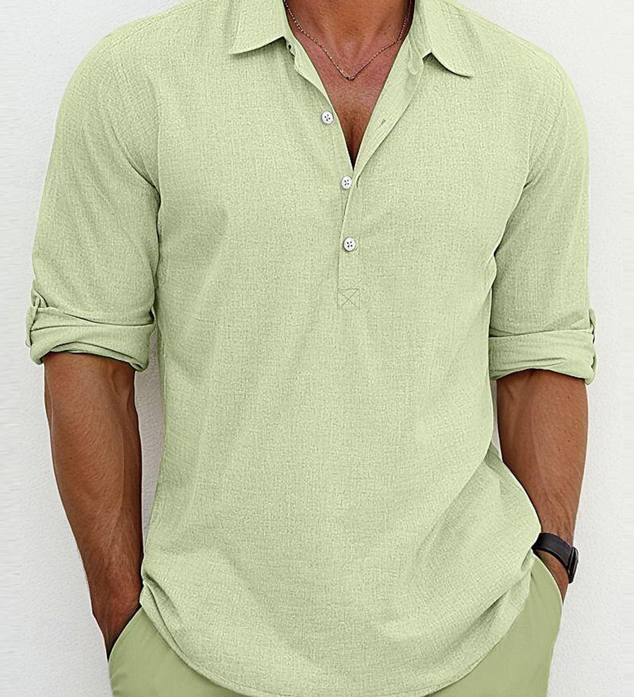 Camisa de linho premium