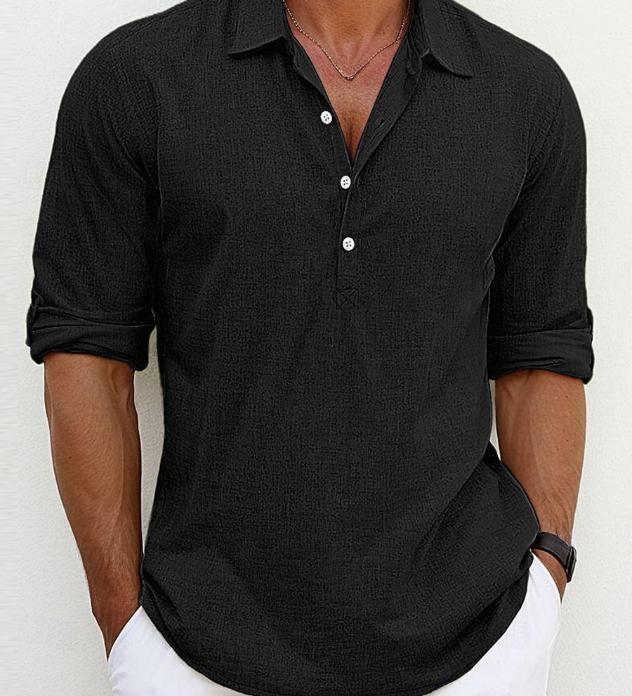 Camisa de linho premium