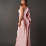 Moda Lusitana - Vestido Elegante de Cetim