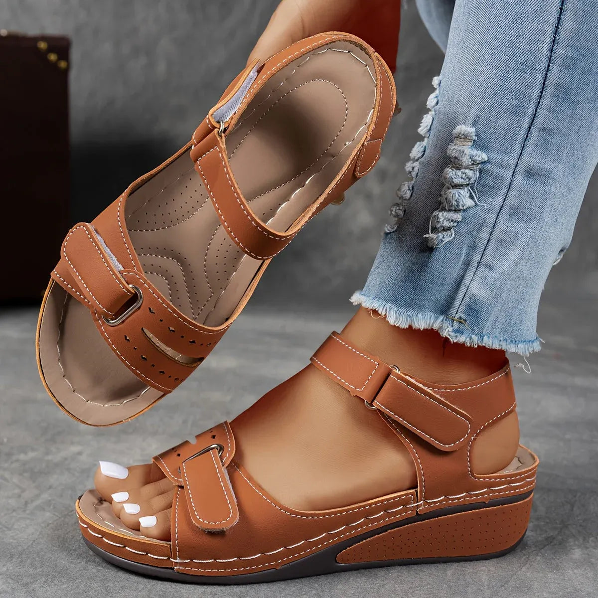 Moda Lusitana - Sandália Conforto Flex