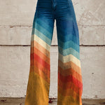 Moda Lusitana - Calças Retro Elegantes Zig Zag