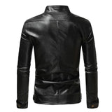 Casaco de cabedal elegante para homem