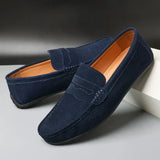 Mocassins de camurça retro para homem