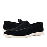 Mocassins clássicos de camurça