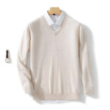 Camisola elegante com decote em V