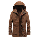 Casaco casual de inverno em algodão