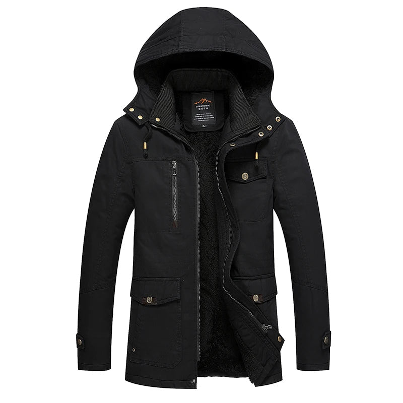 Casaco de inverno acolchoado de algodão elegante