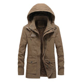 Casaco casual de inverno em algodão