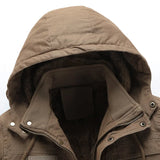 Casaco casual de inverno em algodão