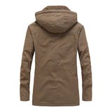 Casaco casual de inverno em algodão