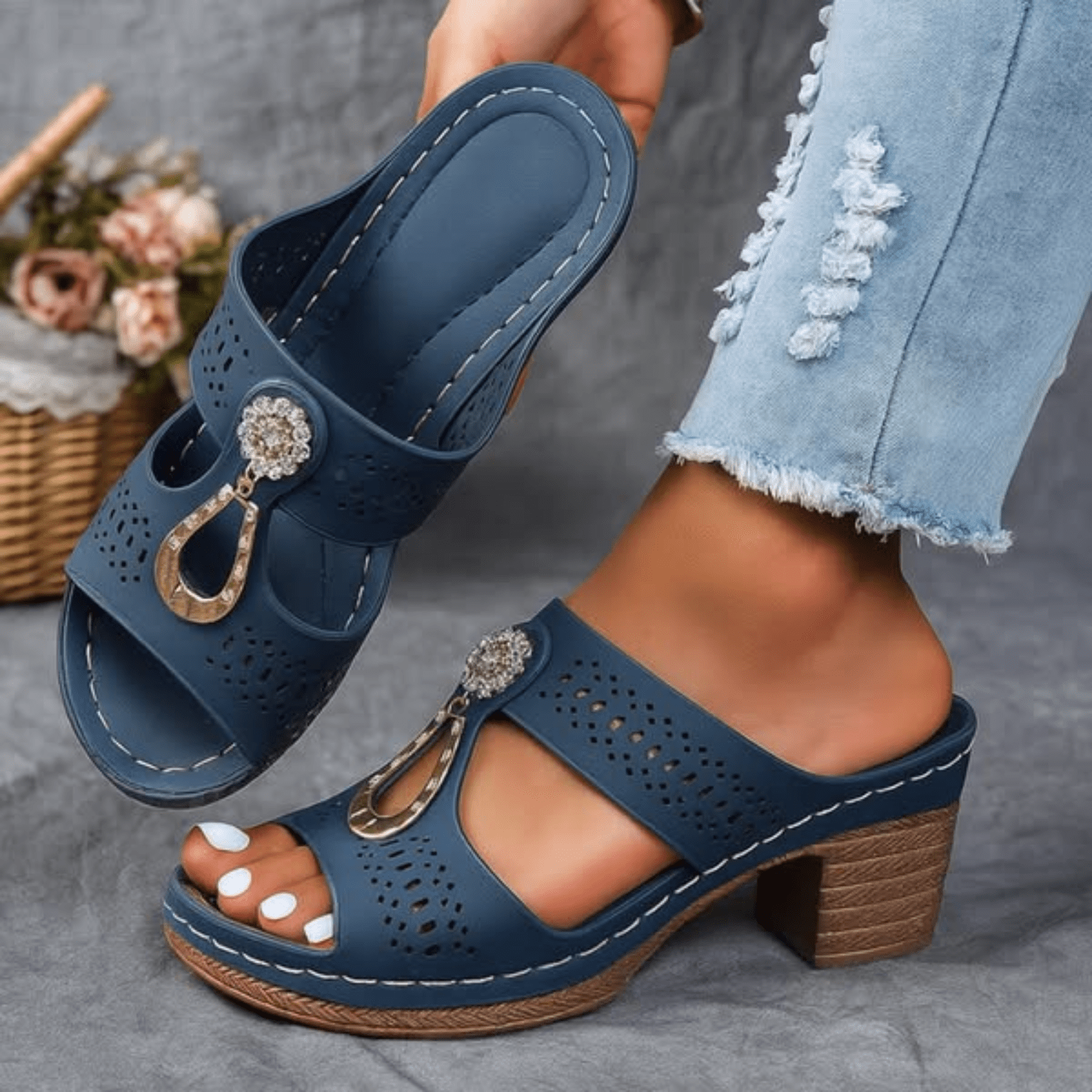 Nóra – sandália ortopédica com estilo e conforto