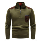 Camisola de lã com fecho
