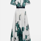 Vestido Longo Estampa Aquarela