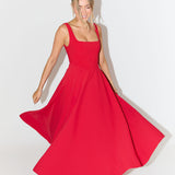 Amelia™ | Vestido midi fluido e atemporal