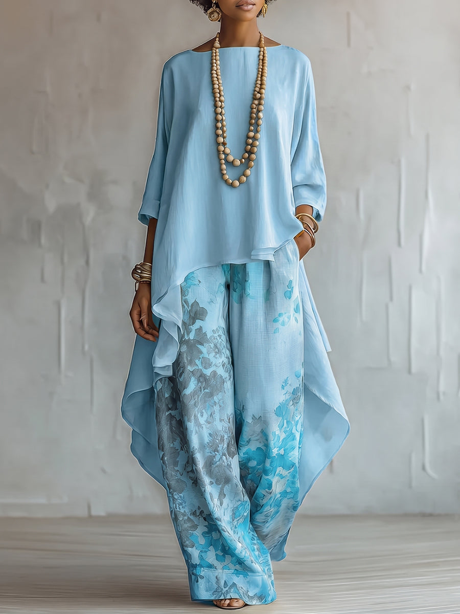 Moda Lusitana - Conjunto Elegante Floral
