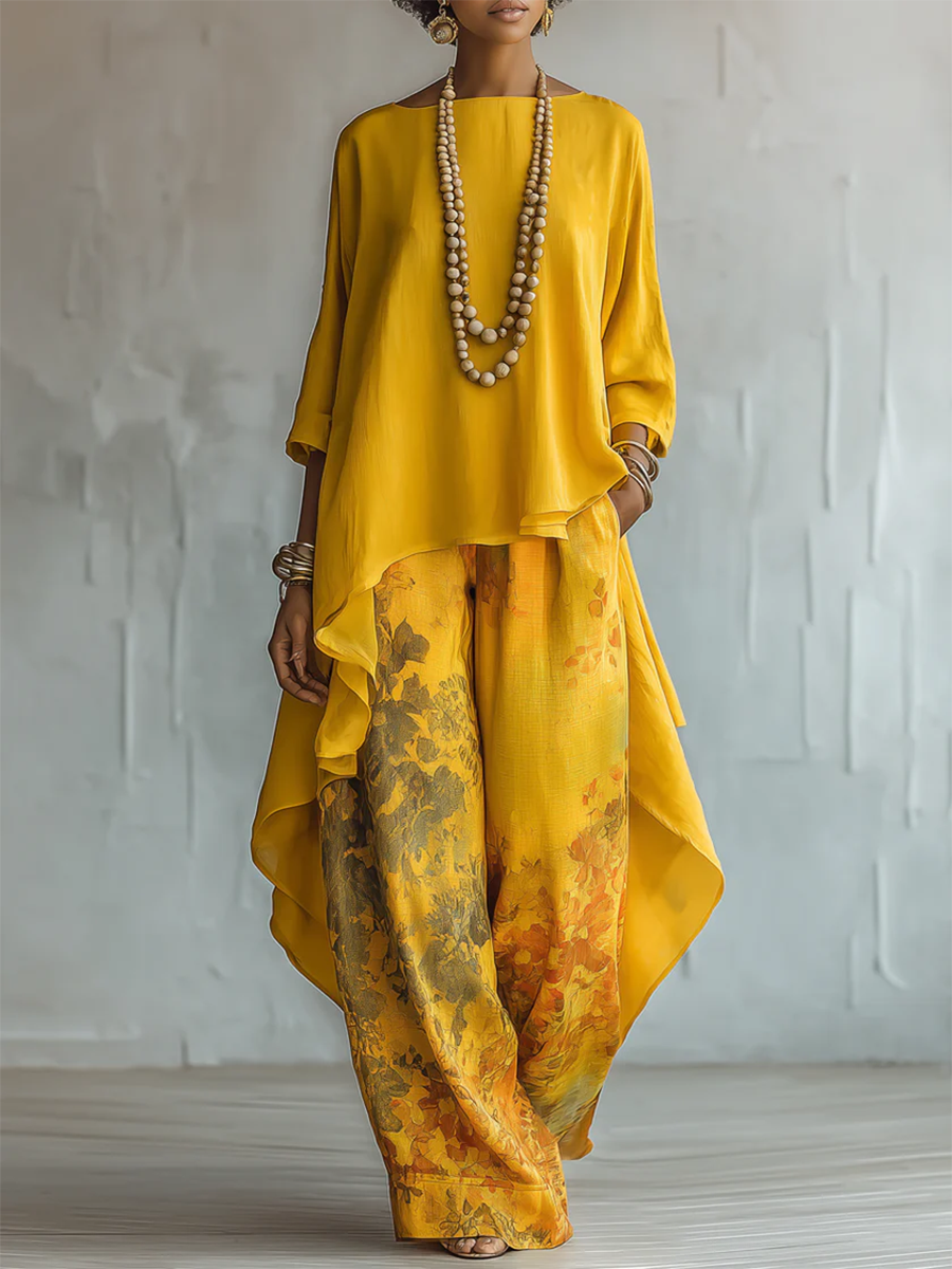 Moda Lusitana - Conjunto Elegante Floral