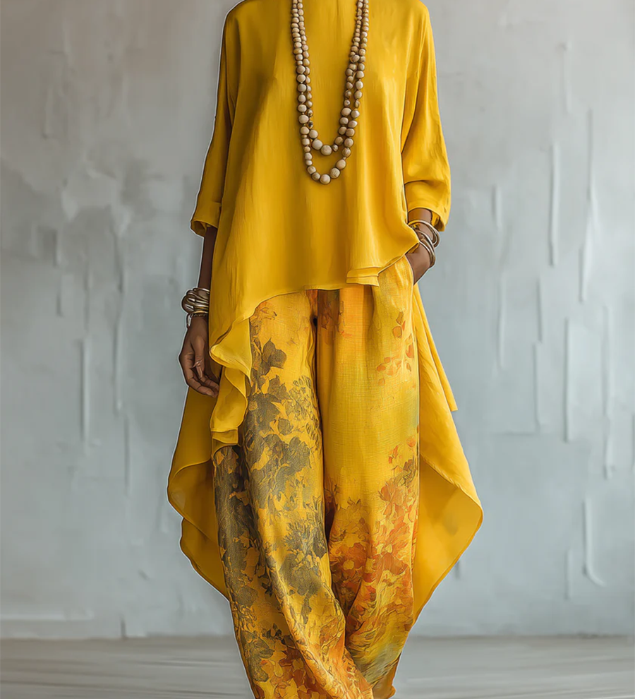 Moda Lusitana - Conjunto Elegante Floral