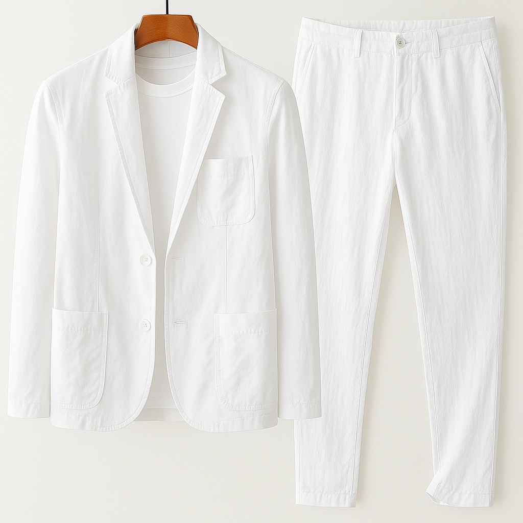 Conjunto casual de linho