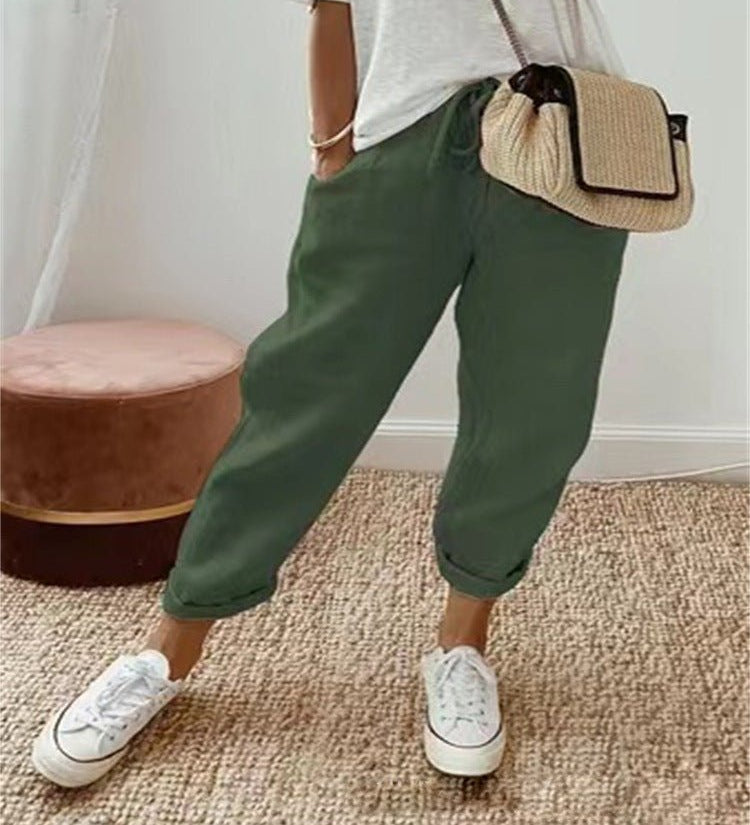Moda Lusitana - Calças Estilo Casual com Estampa Moderna