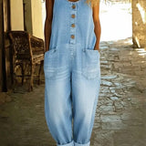 Moda Lusitana - Macacão de Denim Macio