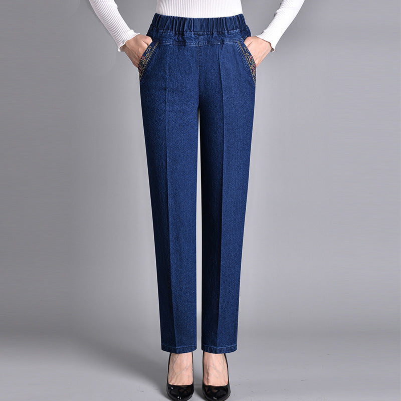 Moda Lusitana - Jeans Elegantes com Bolsos Laterais