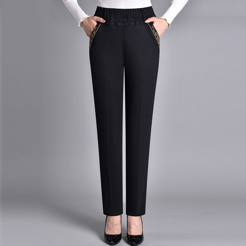 Moda Lusitana - Jeans Elegantes com Bolsos Laterais