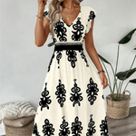 Moda Lusitana - Vestido Maxi Elegante de Verão